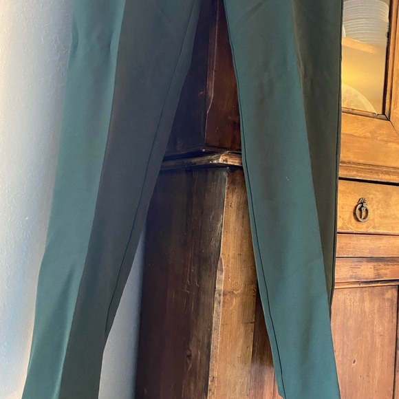 Zac & Rachel Straight Leg Forest Green Trousers - Picture 3 of 9